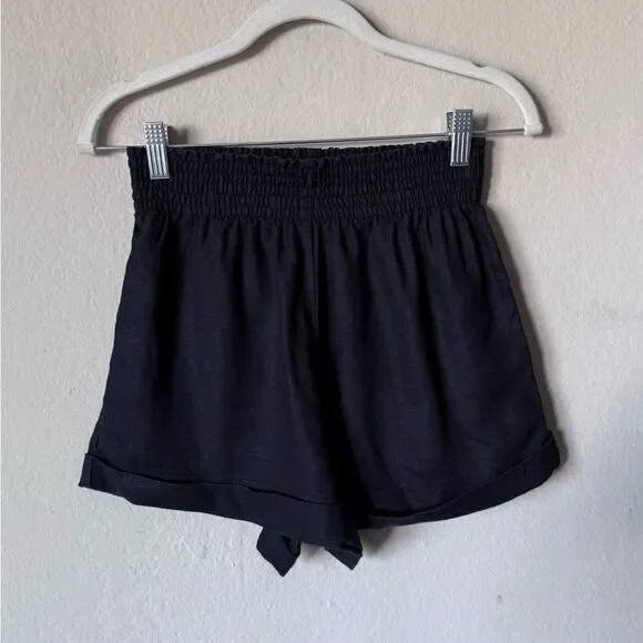 Reformation Nashville Black Shorts Linen Size XS - Picture 4 of 7